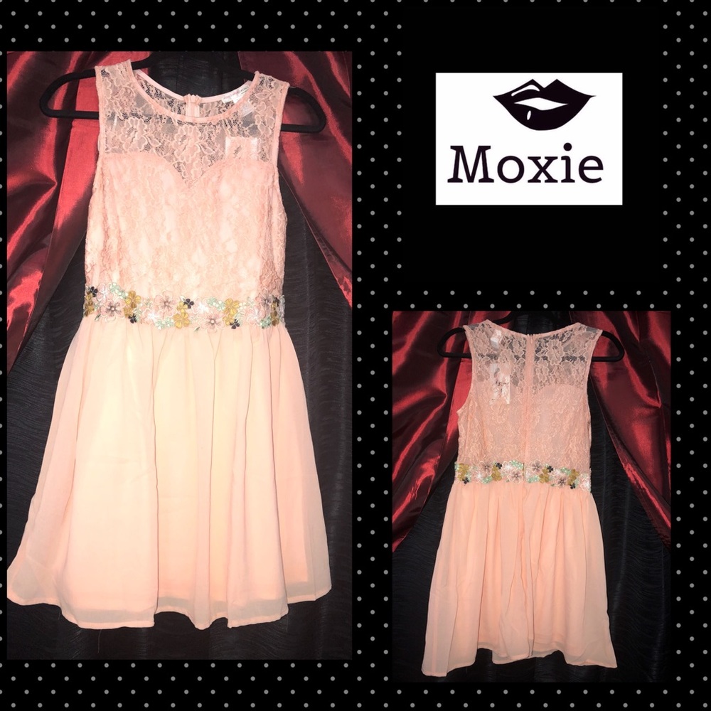 Soft Pink Lace Mini Dress